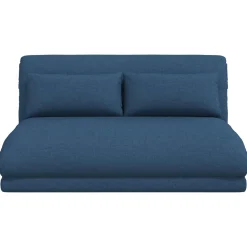 vidaXL Verstelbare vlo stoelen Blauw Stof