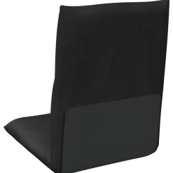 vidaXL Verstelbare vlo stoelen Zwart Fluweel