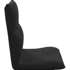 vidaXL Verstelbare vlo stoelen Zwart Fluweel