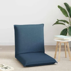 vidaXL Verstelbare vlo stoelen Blauw Stof