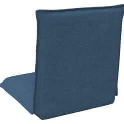 vidaXL Verstelbare vlo stoelen Blauw Stof