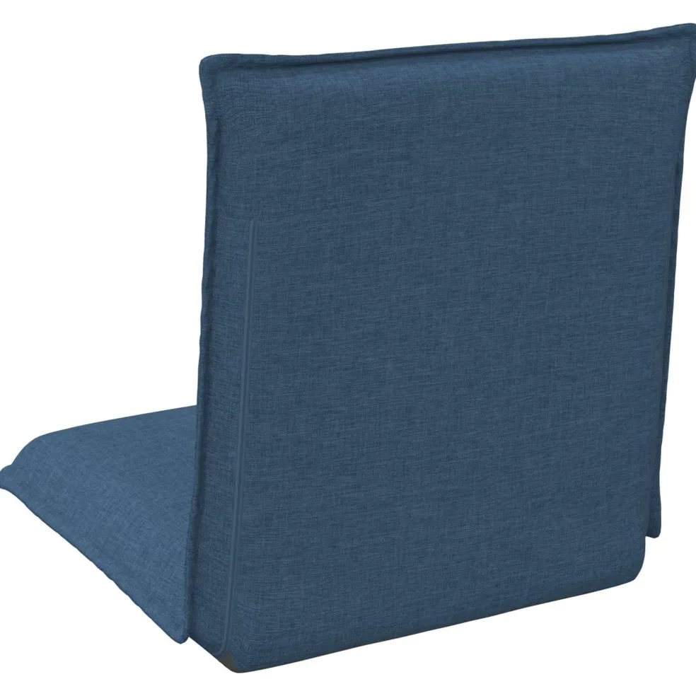 vidaXL Verstelbare vlo stoelen Blauw Stof