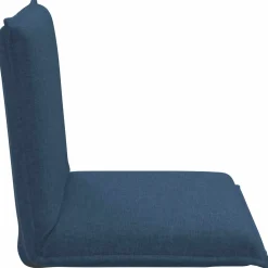 vidaXL Verstelbare vlo stoelen Blauw Stof
