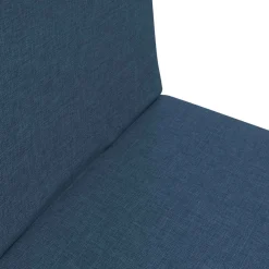 vidaXL Verstelbare vlo stoelen Blauw Stof