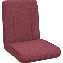 vidaXL Verstelbare vlo stoelen Wijnrood Fluweel