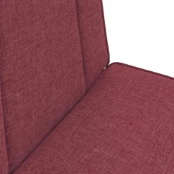 vidaXL Verstelbare vlo stoelen Wijnrood Fluweel