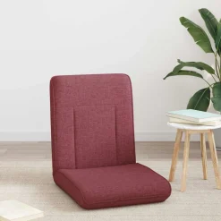 vidaXL Verstelbare vlo stoelen Wijnrood Fluweel