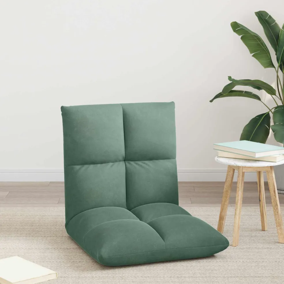 vidaXL Verstelbare vlo stoelen Zeegroen Fluweel