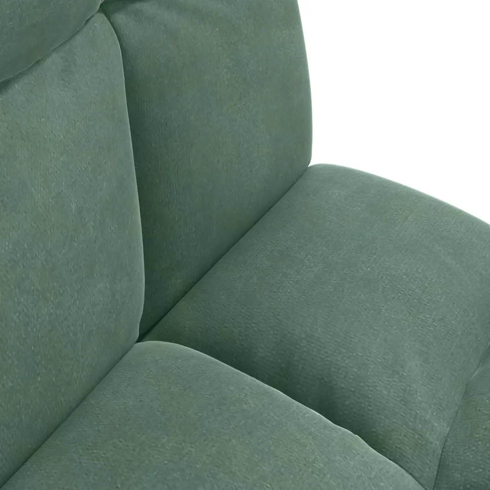 vidaXL Verstelbare vlo stoelen Zeegroen Fluweel