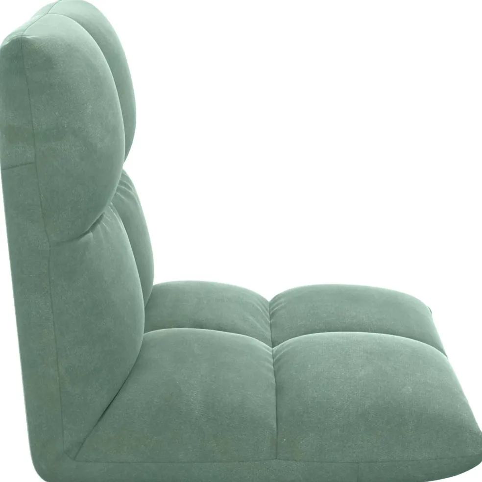 vidaXL Verstelbare vlo stoelen Zeegroen Fluweel