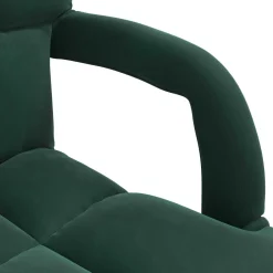vidaXL Verstelbare vlo stoelen Donkergroen Fluweel