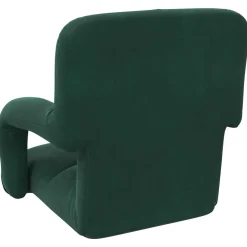 vidaXL Verstelbare vlo stoelen Donkergroen Fluweel