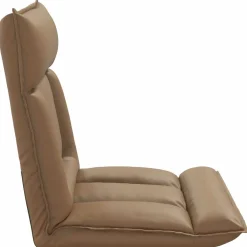 vidaXL Verstelbare vlo stoelen Cappuccino Kunstleer