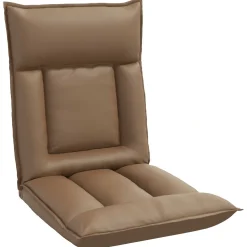 vidaXL Verstelbare vlo stoelen Cappuccino Kunstleer