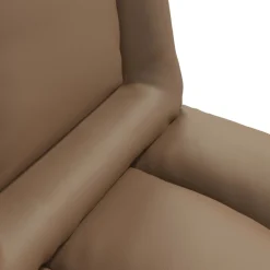 vidaXL Verstelbare vlo stoelen Cappuccino Kunstleer