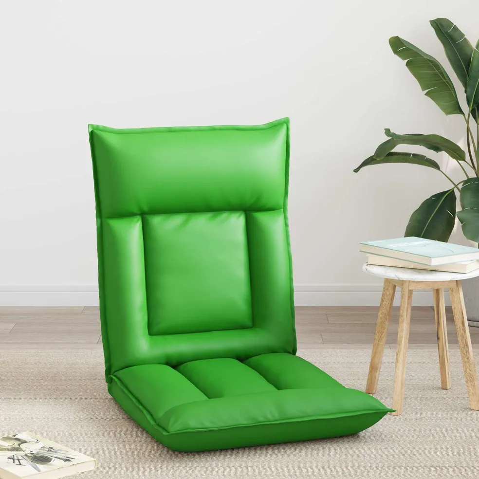 vidaXL Verstelbare vlo stoelen Grijs Kunstleer