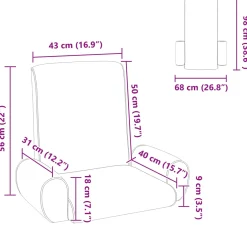 vidaXL Verstelbare vlo stoelen Wijnrood Fluweel