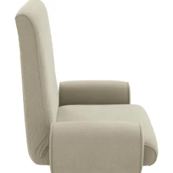 vidaXL Verstelbare vlo stoelen Zand Grove Fluweel
