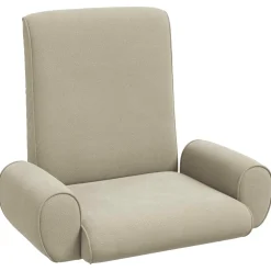 vidaXL Verstelbare vlo stoelen Lichtgrijs Stof