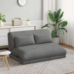 vidaXL Verstelbare vlo stoelen Donkergrijs Fluweel
