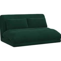 vidaXL Verstelbare vlo stoelen Donkergroen Fluweel