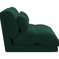 vidaXL Verstelbare vlo stoelen Donkergroen Fluweel