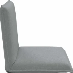 vidaXL Verstelbare vlo stoelen Lichtgrijs Stof