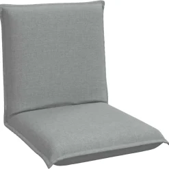 vidaXL Verstelbare vlo stoelen Lichtgrijs Stof