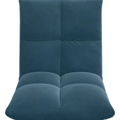 vidaXL Verstelbare vlo stoelen Blauw Fluweel