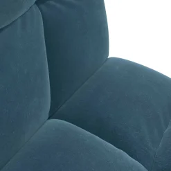 vidaXL Verstelbare vlo stoelen Blauw Fluweel