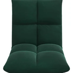 vidaXL Verstelbare vlo stoelen Donkergroen Fluweel