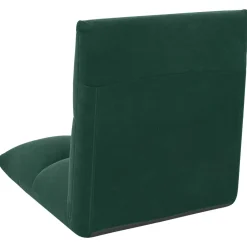 vidaXL Verstelbare vlo stoelen Donkergroen Fluweel