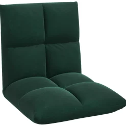 vidaXL Verstelbare vlo stoelen Donkergroen Fluweel
