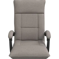 vidaXL Verstelbare vlo stoelen Taupe Stof