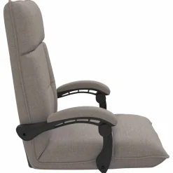 vidaXL Verstelbare vlo stoelen Taupe Stof