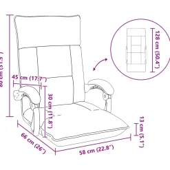 vidaXL Verstelbare vlo stoelen Taupe Stof