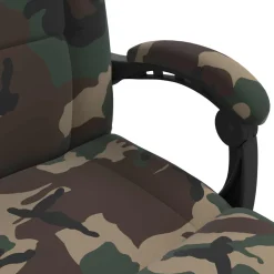 vidaXL Verstelbare vlo stoelen Legergroen Stof