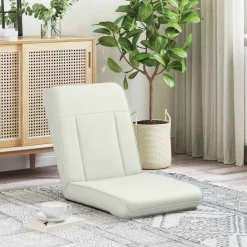 vidaXL Verstelbare vlo stoelen Wit Kunstleer