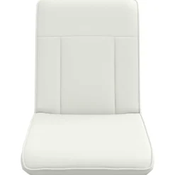 vidaXL Verstelbare vlo stoelen Wit Kunstleer