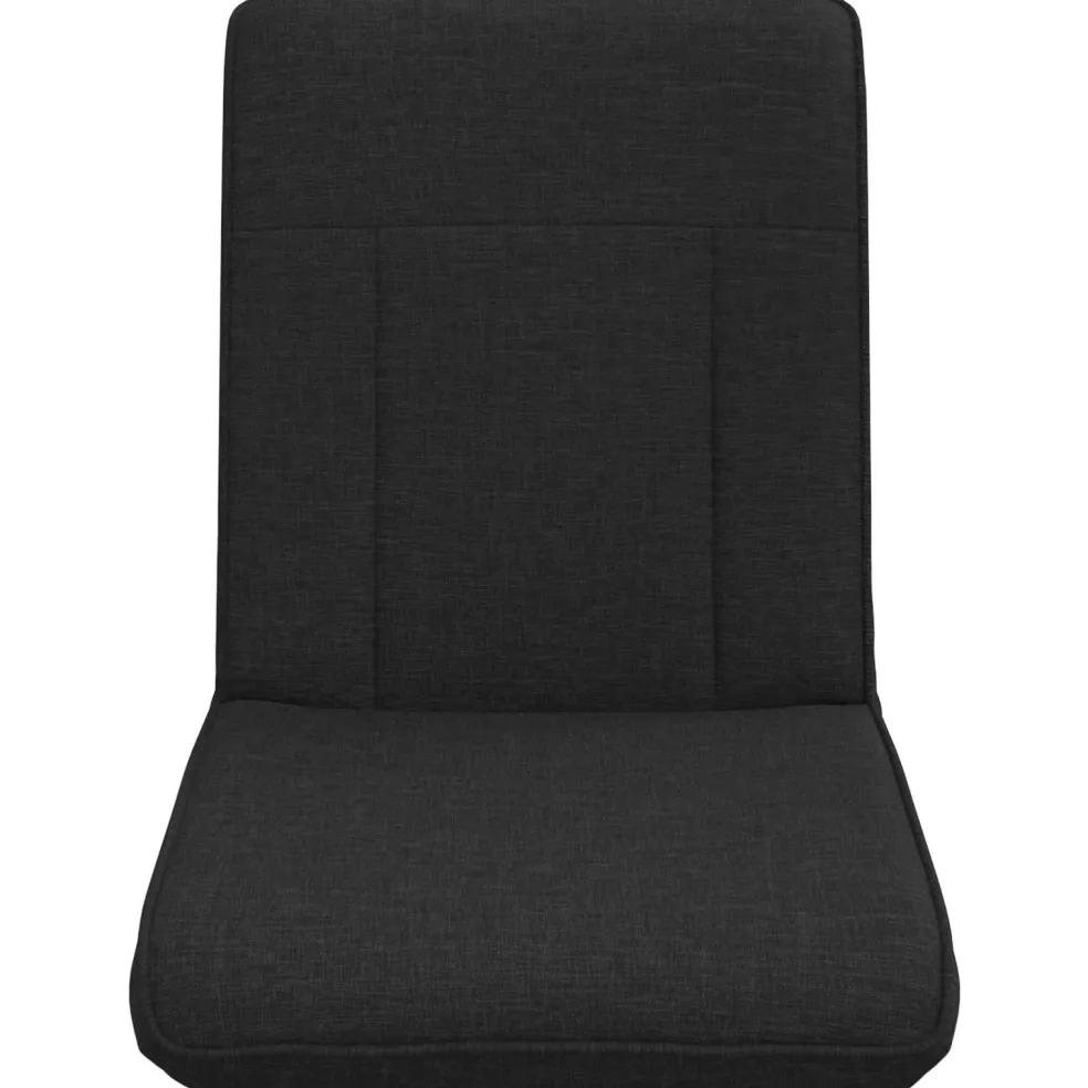vidaXL Verstelbare vlo stoelen Zwart Stof