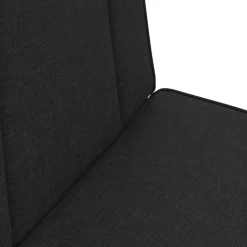 vidaXL Verstelbare vlo stoelen Zwart Stof