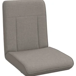 vidaXL Verstelbare vlo stoelen Taupe Stof