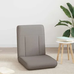 vidaXL Verstelbare vlo stoelen Taupe Stof