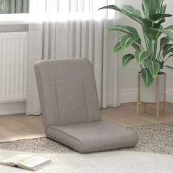 vidaXL Verstelbare vlo stoelen Taupe Stof