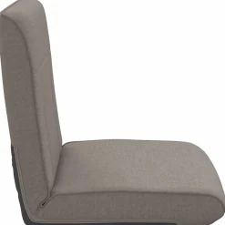vidaXL Verstelbare vlo stoelen Taupe Stof