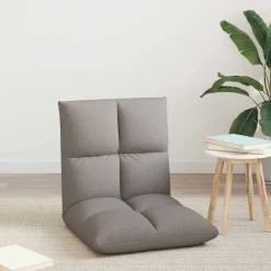 vidaXL Verstelbare vlo stoelen Taupe Stof
