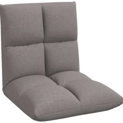 vidaXL Verstelbare vlo stoelen Taupe Stof