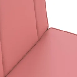 vidaXL Verstelbare vlo stoelen Roze Kunstleer