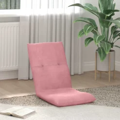 vidaXL Verstelbare vlo stoelen Roze Fluweel