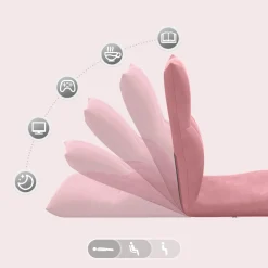 vidaXL Verstelbare vlo stoelen Roze Fluweel